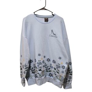 Disney Princess Cinderella Embroidered Crewneck Boxlunch Exclusive Size Large